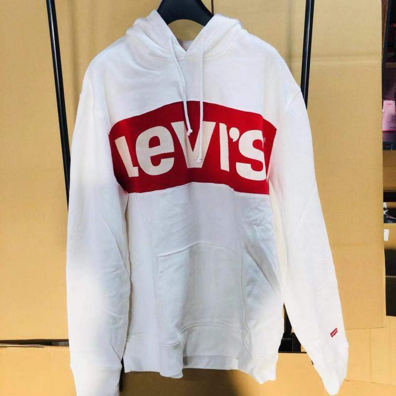 levi's 李维斯 连帽加厚卫衣男女款白色型号69874-0001《断号退款》