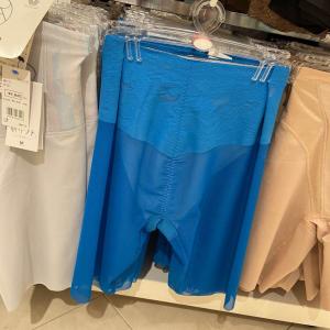 奥莱代购；华歌尔 打底裤提臀短裤 优化臀型 蓝色长款 GWA126《断货退款》