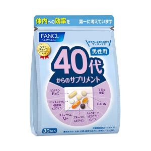 代购：芳珂 新版 fancl 40岁男士用维生素综合片(5498)