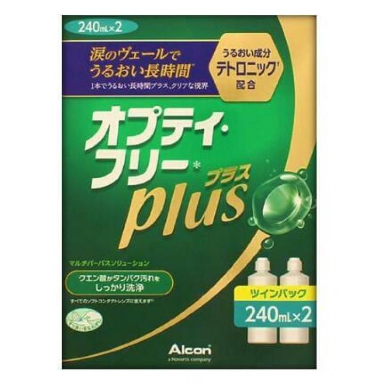 日本ALCON Opti-Free plus 隐形眼镜护理液 240ml*2