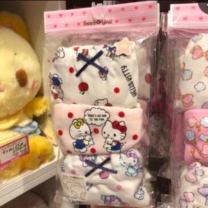Sanrio三丽鸥女童卡通纯棉内裤 两个kitty粉白色款 3枚装