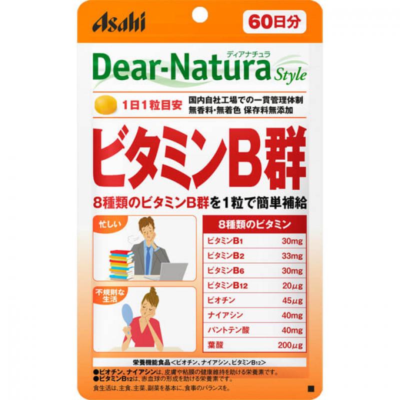 朝日Asahi Dear-Natura Style 维生素B群 60日分