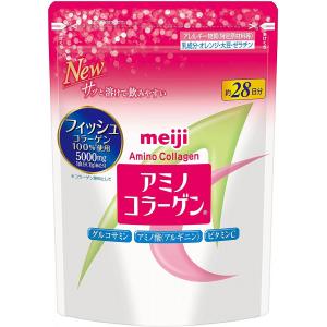 明治meiji 胶原蛋白粉 粉色袋装 28日分 196g 替换装（可发/低价值/零食线）
