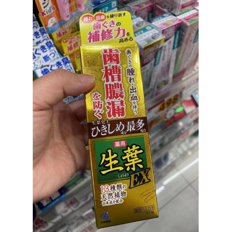 小林制药 生叶牙膏金色EX增强版 100g