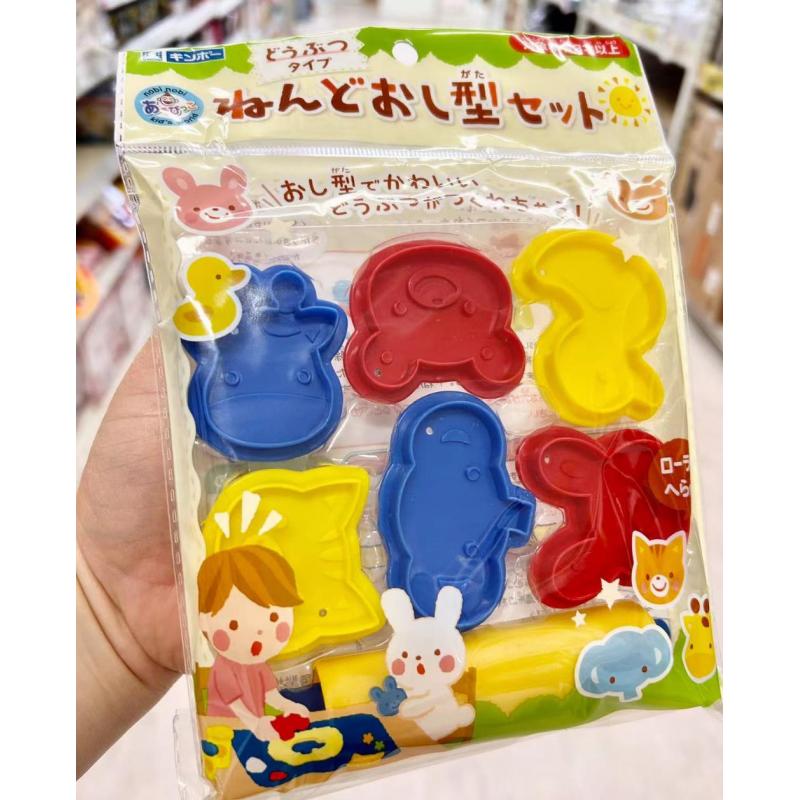 日本西松屋儿童玩具 大米彩泥橡皮泥小动物模型 适合三岁以上儿童
