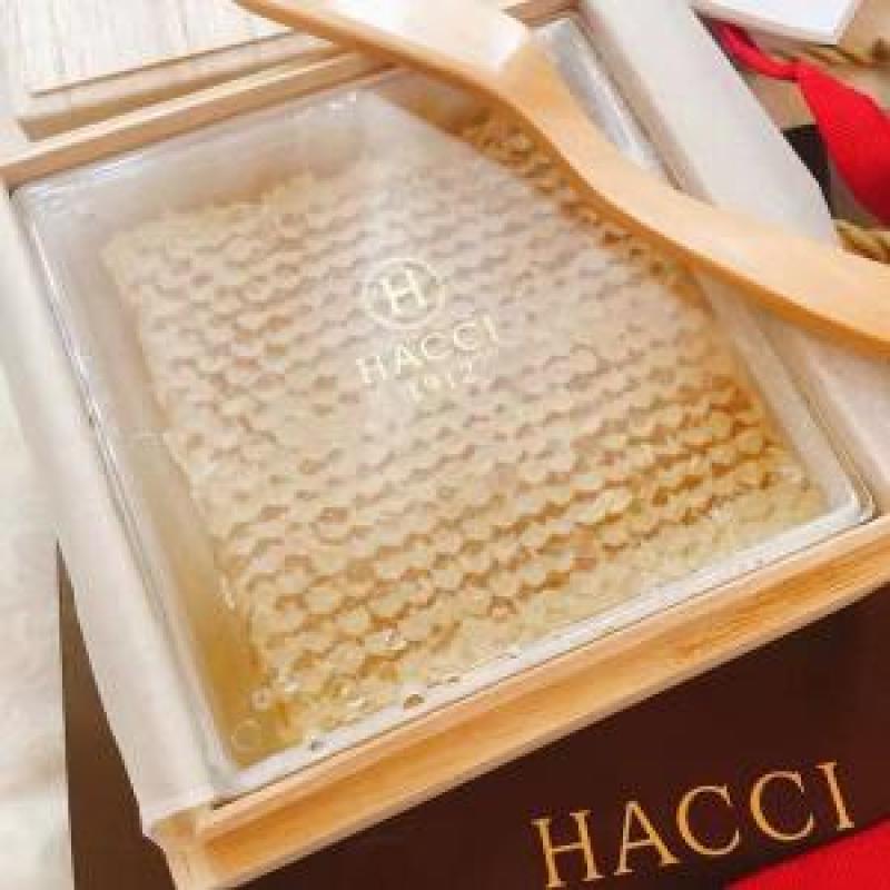 代购：HACCI 1912老铺蜂蜜天然蜂巢蜜340g木盒包装带木勺《断货退款》