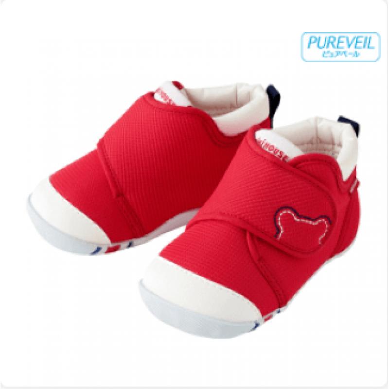 日本仓库现货特价：Mikihouse 新款一段学步鞋 红色（10-9372-978）仅13cm