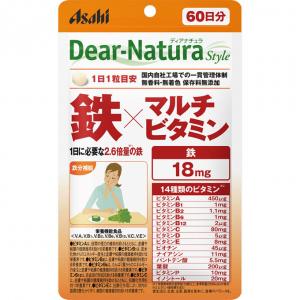 朝日Asahi Dear-Natura Style铁×多种维生素 60日分