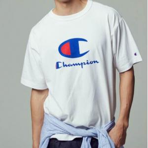 特价：Champion 冠军 圆领半袖体恤 胸前大LOGO＋袖子logo C8-R301R 有3种颜色可选