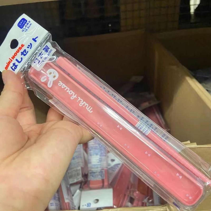 特价：mikihouse 粉色小兔子 筷子+盒（15-4087-263）