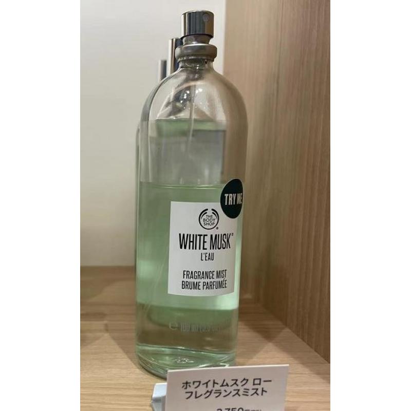 代购：THE BODY SHOP 晨露白麝香身体喷雾 100ml