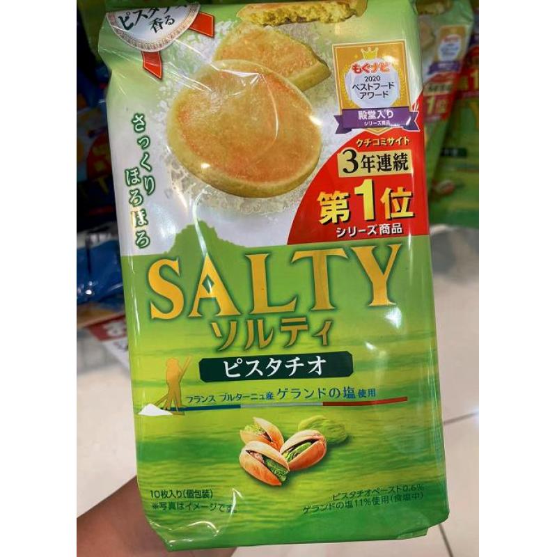 TOHATO桃哈多 SALTY开心果黄油曲奇饼干 10枚入