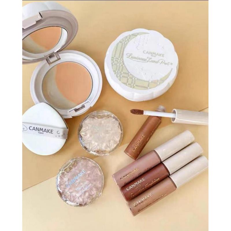 井田canmake 12月限定彩妆合集 气垫粉底霜 液体眼影 高光 睫毛膏