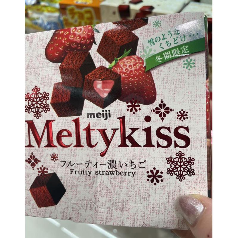 明治meiji Meltykiss 冬期限定 雪吻巧克力 草莓巧克力 56g（不可发包税路线）