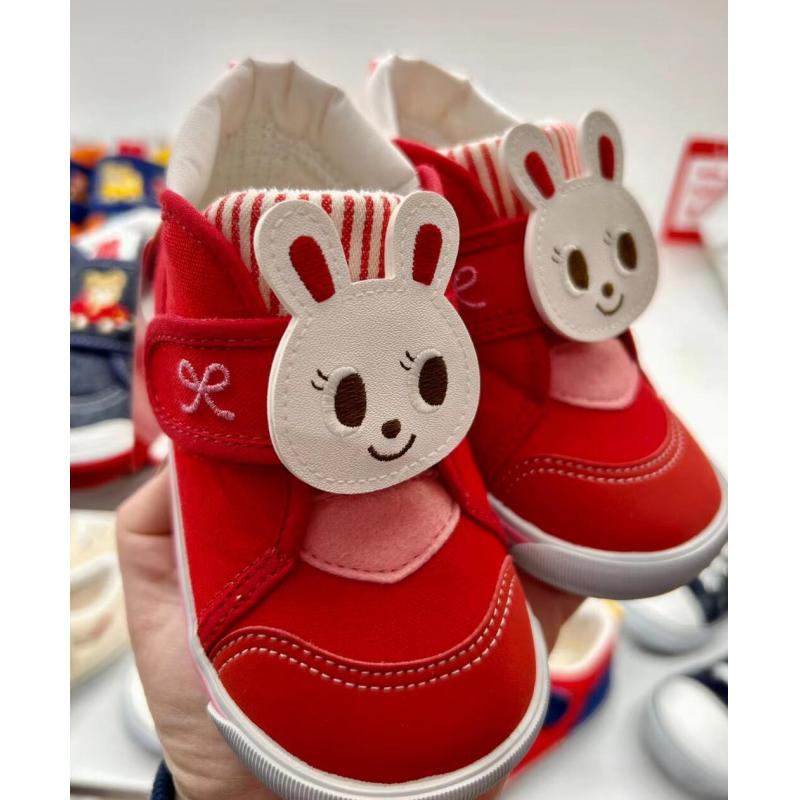MIKIHOUSE 2023商场专柜款 红色小兔子帆布鞋 13-9303-829（02）13~16cm（断货退款）