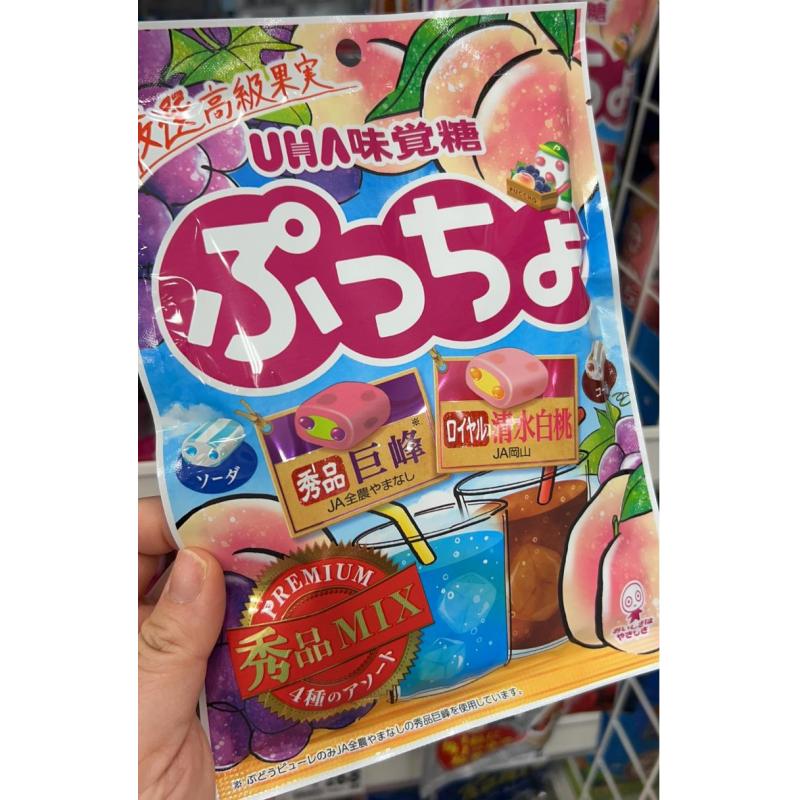 悠哈UHA 味觉糖 超软果汁糖果 巨峰白桃味 93g（任何路线可发）