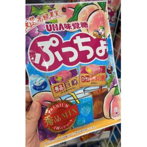 悠哈UHA 味觉糖 超软果汁糖果 巨峰白桃味 93g（任何路线可发）