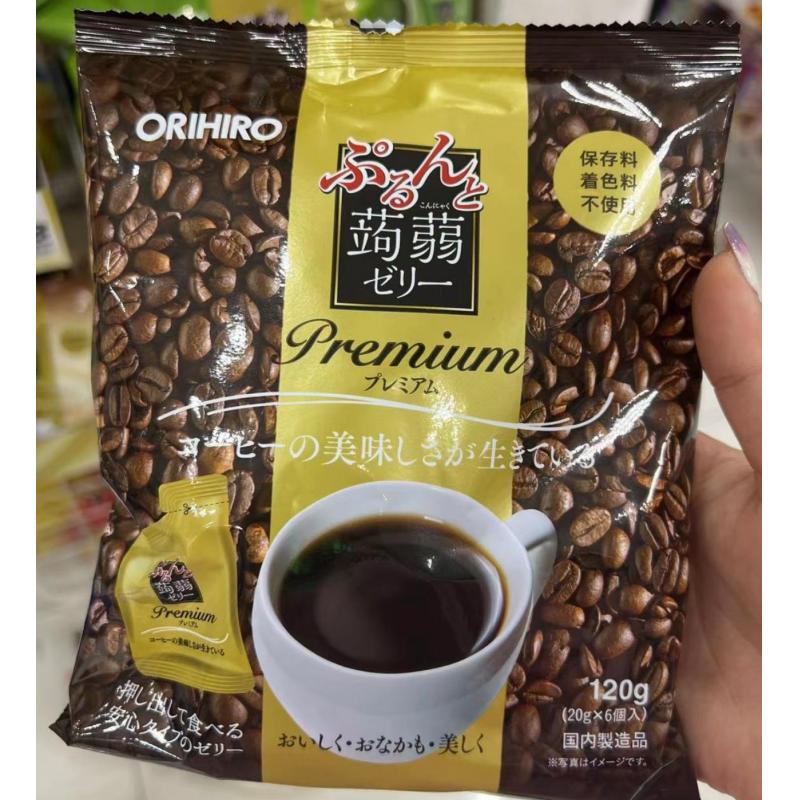 ORIHIRO 咖啡味蒟蒻果冻 6枚入（不可发包税路线）