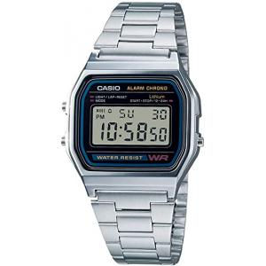 特价：CASIO卡西欧 毫秒电子手表 金属表带 型号A158WA-1JF