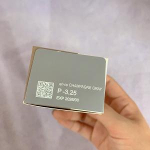 新版Envie日抛美瞳彩色隐形眼镜30片装 微混血棕灰-3.25 +赠美目康美尼康隐形眼镜装着液1盒