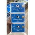 日本COW 牛乳石碱牛奶香皂 蓝色清...