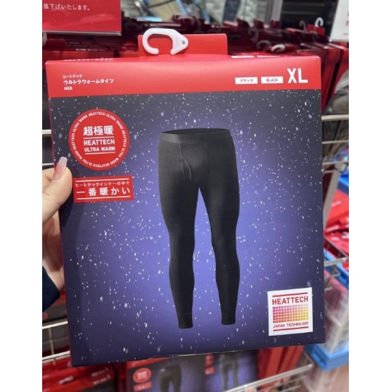 22款现货特价：优衣库 超级暖 男士自发热保暖秋裤 09黑色 XL码（断货退款）