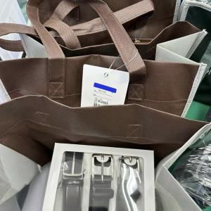 特价福袋：Aoyama洋服青山 数量限定福袋 男士皮带裤腰带黑色三条入 宽30mm长100cm（款式随机，介意勿拍）