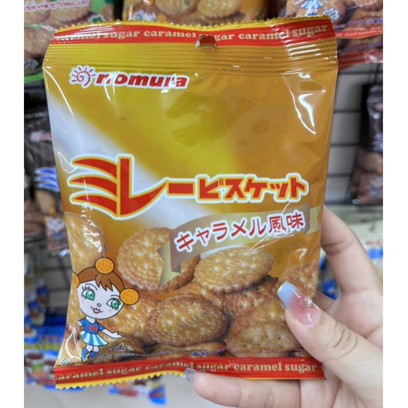 野村Nomura 黄色焦糖味小圆饼干 70g（任意路线可发） 