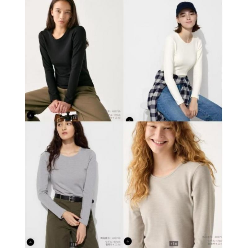 官网特价：优衣库UNIQL 高舒暖HEATTECH圆领T恤 多色可选（469756）（缺货退款）