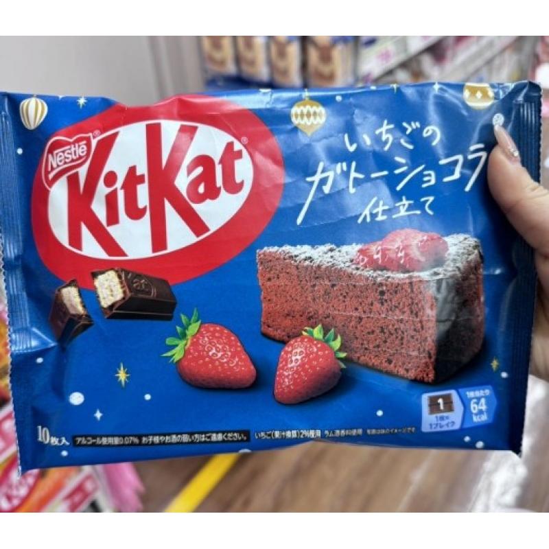 雀巢NESTLE KitKat奇巧巧克力威化夹心饼干 草莓奶油蛋糕 10枚入（只能发邮政）