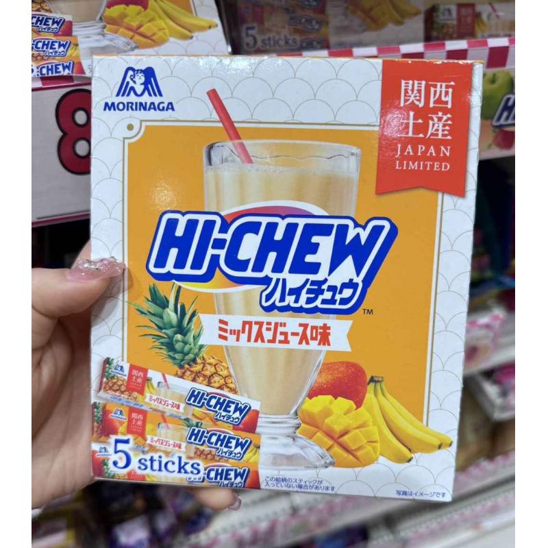 森永MORINAGA 嗨啾hichew 混合水果味糖果 12粒*5本入（不可发plus路线）