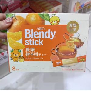 日本AGF blendy 愛媛伊予柑橘红茶果茶冲饮 8条入（只能发邮政）