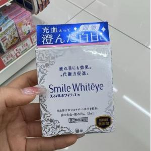 狮王Smile Whiteye眼药水 去血丝缓解疲劳提亮眼白 15ml