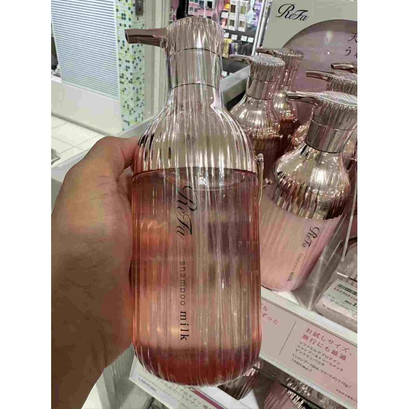 日本refa 无硅牛奶蛋白质护发素 粉色蓬松柔顺 适合细软塌发  500ml