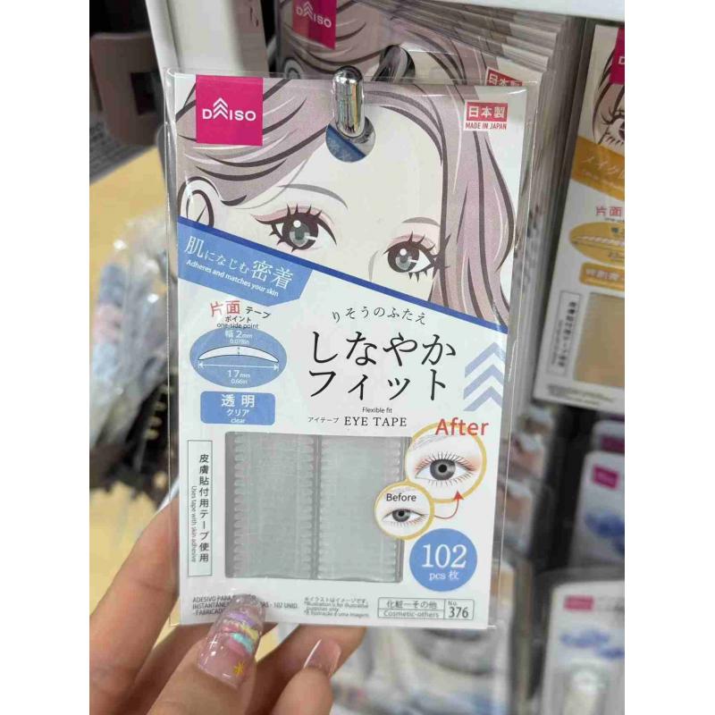 大创 日本制 单面贴双眼皮贴 NO.376透明双眼皮贴 102枚入