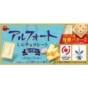 BOURBON布尔本 ALFORT 期间限定 黄油盐味帆船饼干巧克力 12枚入