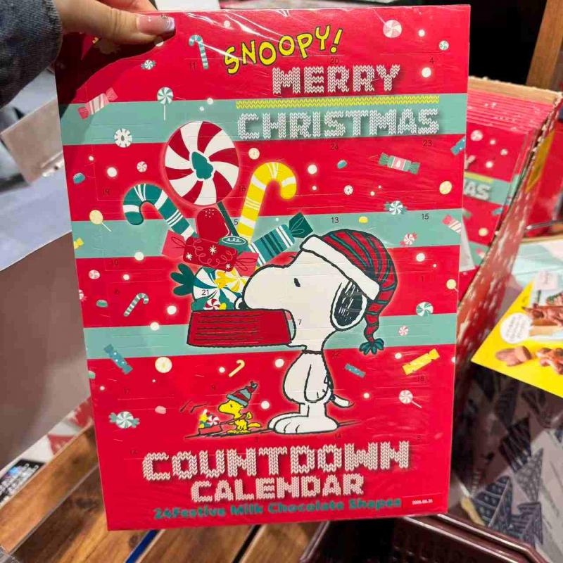 史努比 圣诞倒计时日历巧克力 24个入（缺货退款）（任意路线可发）