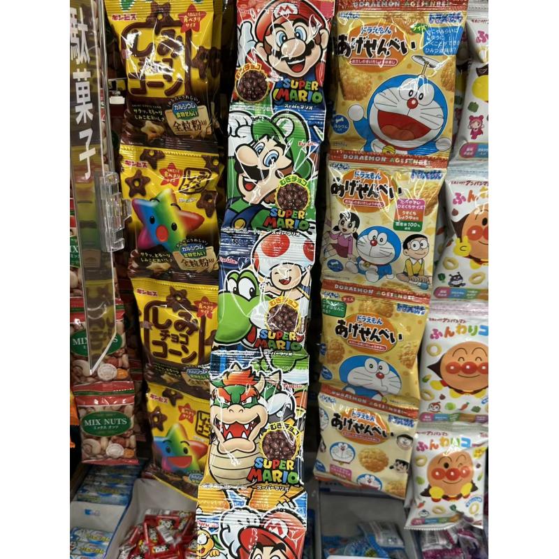 富璐达FURUTA马里奥粟米夹心麦丽素巧克力豆五连包55g（包税线路可发）