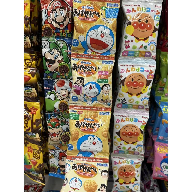 万代BANDAI哆唻A梦小小酥四连包酱油味56g（包税线路可发）