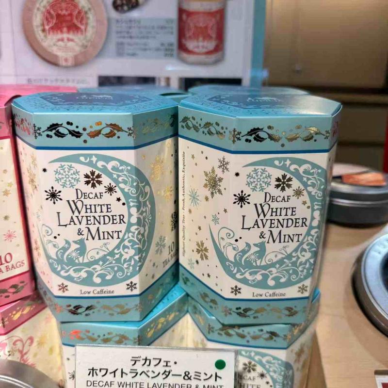 代购茶类：lupicia绿碧茶园 2025年圣诞限定 无咖啡因白薰衣草薄荷红茶 盒装茶包 2.5g*10个茶包（缺货退款）