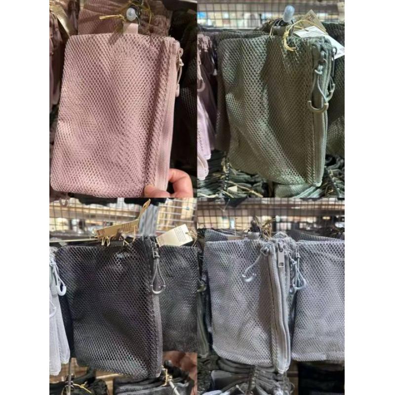 代购：MUJI无印良品 无绳双面软网纹包 L号 四种颜色可选