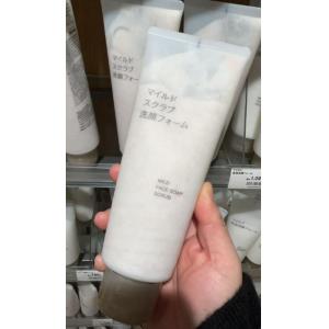 代购：MUJI无印良品 大微粒洁面 220g