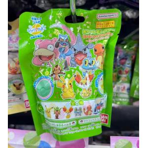 日本万代 精灵宝可梦盲盒泡澡沐浴球入浴剂 绿色精灵球形 森林香 内含小玩具 75g