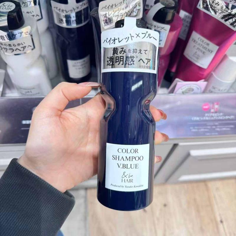 &be（AND-BE）河北裕介 蓝紫色调固色洗发水 抑制染色发黄 280ml