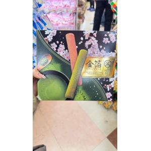 金箔蛋糕棒 6个入 抹茶味3个樱花味3个（不可发低价值包税线）