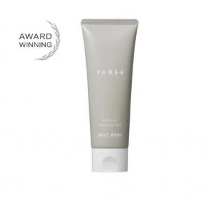 代购：THREE 萃本修护洁颜啫喱 灰色洁面乳 100g