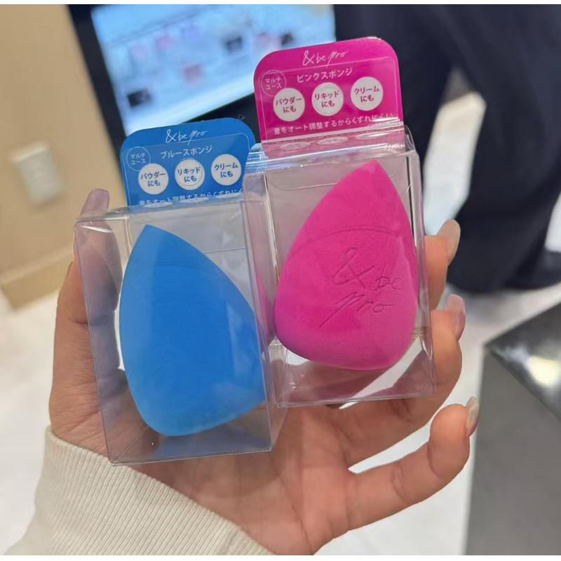 &be（AND-BE）河北裕介 干湿两用美妆蛋海绵粉扑 蓝色粉色