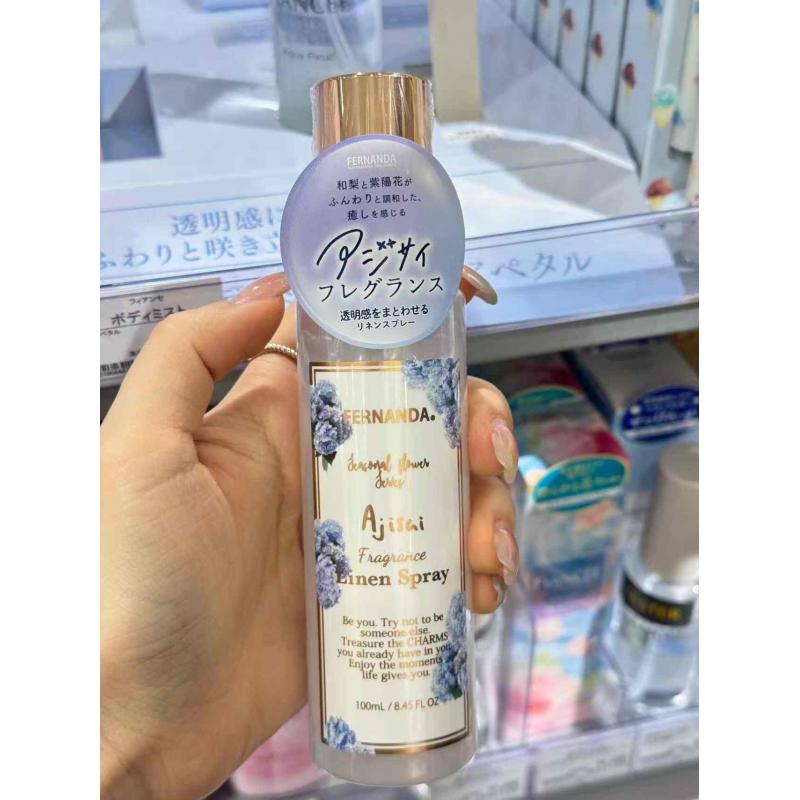 日本Fernanda 紫阳花限定 室内衣物除菌消臭喷雾 100ml