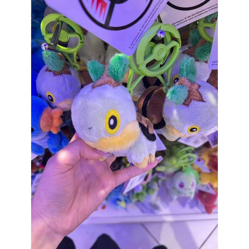 精灵宝可梦 精灵球钥匙扣 草苗龟 毛绒公仔挂件（缺货退款）