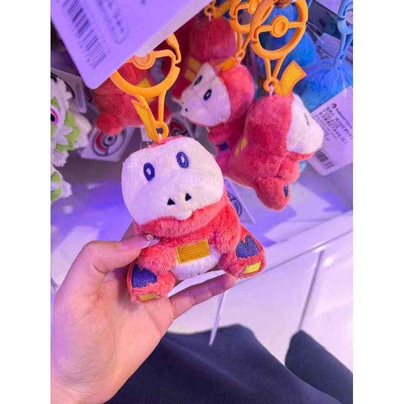 精灵宝可梦 精灵球钥匙扣 呆火鳄 毛绒公仔挂件（缺货退款）